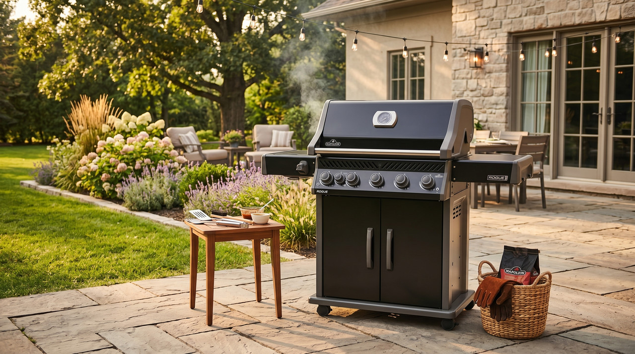 Parrilla a gas propano Napoleon Rogue® PRO 625 negra