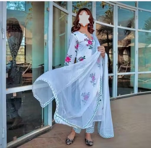 WOMAN PRINTED KURTA SET Color 1 (KS172)