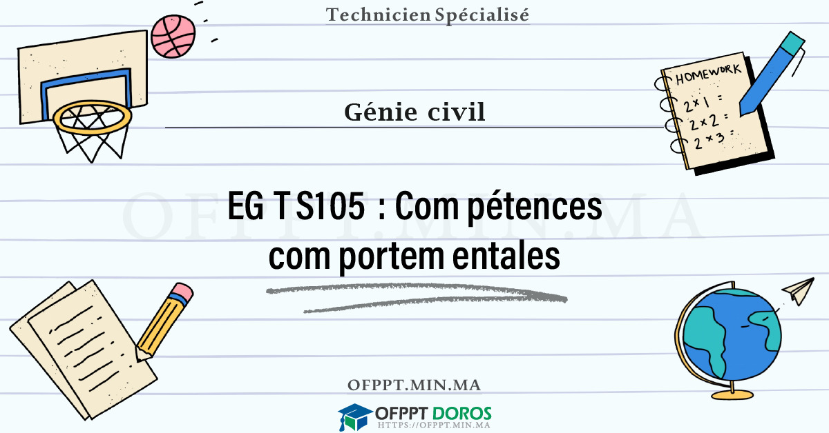 Sommaire détaillé du cours Compétences comportementales EGTS105 OFPPT - Structure du module