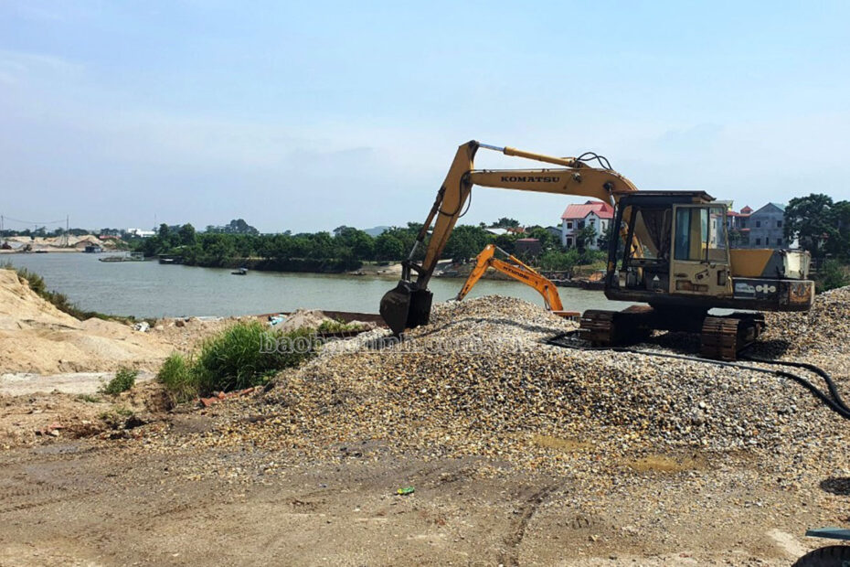Yên Phong tạm dừng hoạt động 20 bãi tập kết cát, sỏi lòng sông Yên Phong tạm dừng hoạt động 20 bãi tập kết cát, sỏi lòng sông