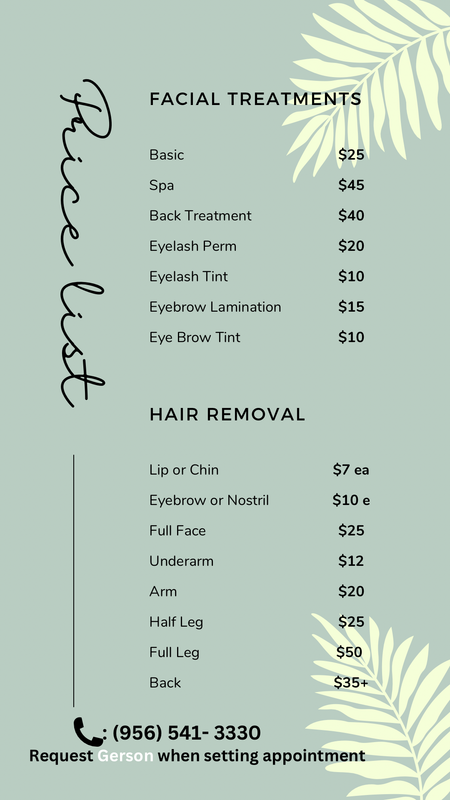 Dusty Green Minimalist Skincare Price List