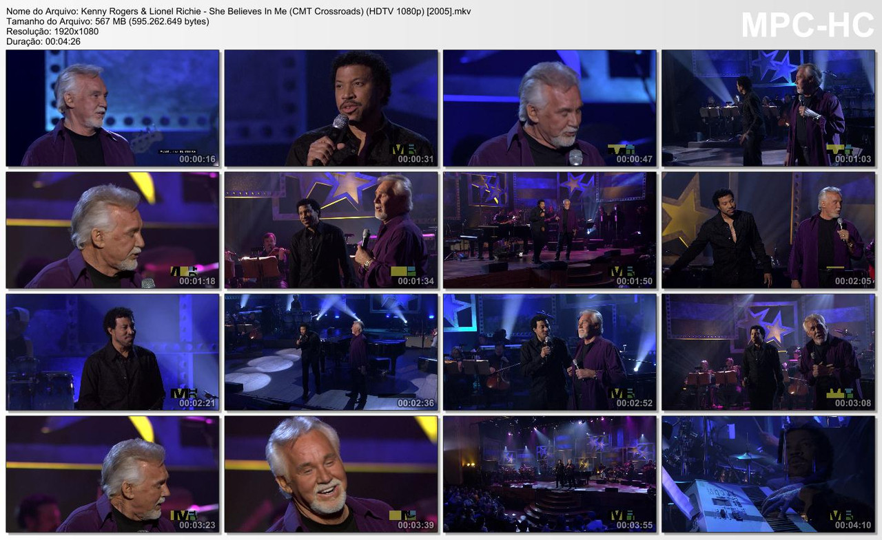 Kenny Rogers & Lionel Richie - She Believes In Me (CMT Crossroads) (HDTV 1080p) [2005]