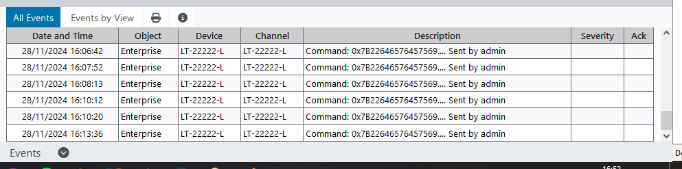 button output