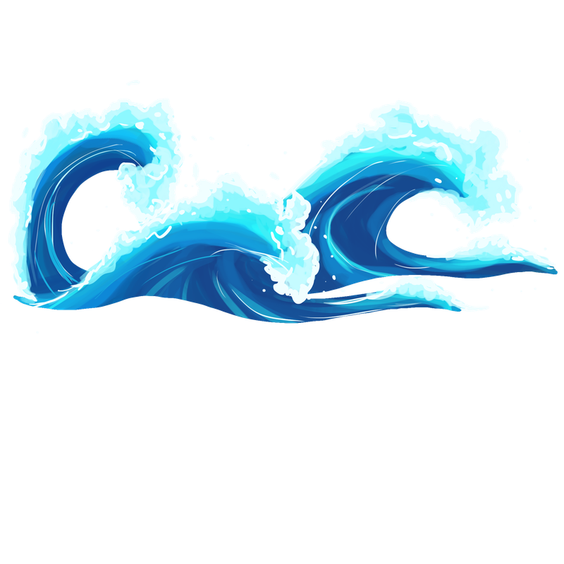 Pngtree wave surf cartoon decoration 4578565