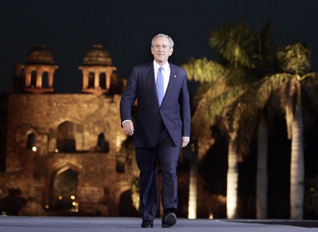 George W Bush visit to India in 2006