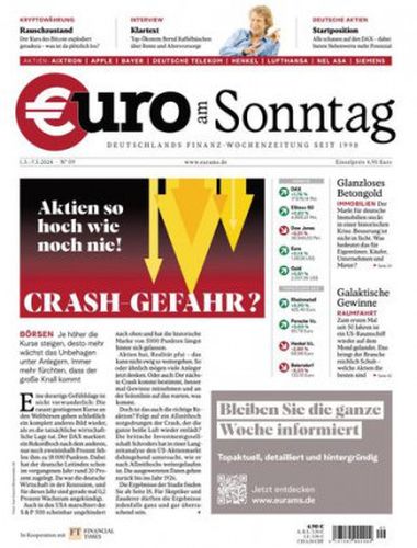 Cover: Euro am Sonntag Finanzmagazin No 09 vom 01  März 2024