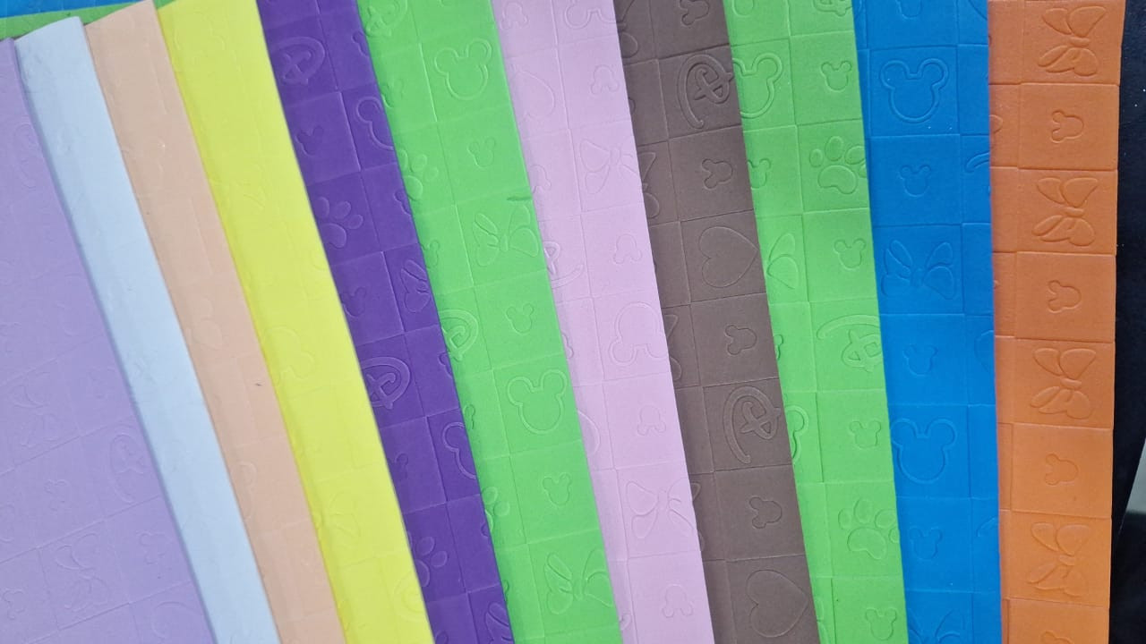 Foamy grabado texturas Disney para decoración Infantil