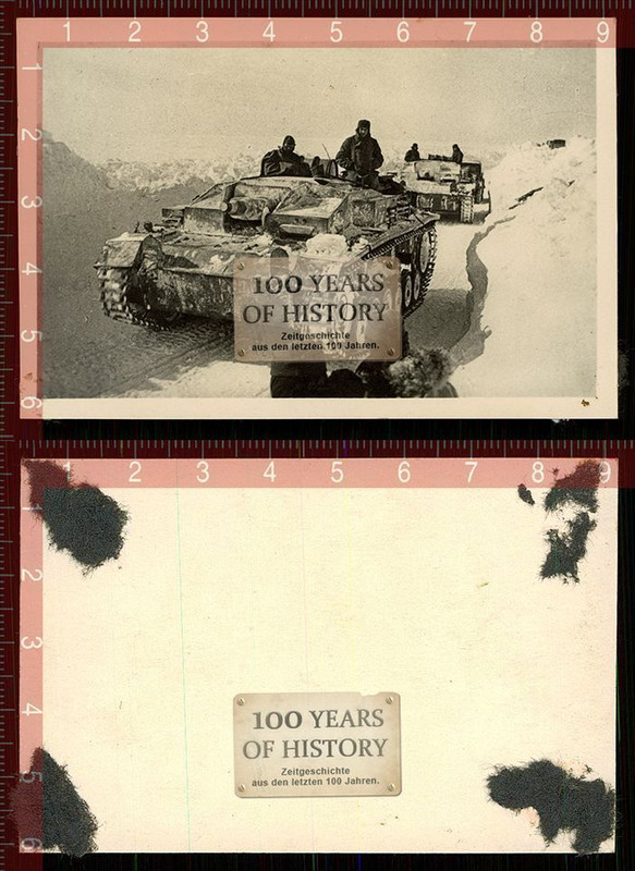 Orig. Foto Panzer Tank Sturmgeschütz Winter Russ