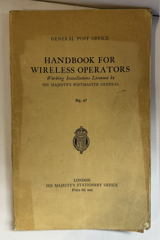 General Post Office Handbook For Wireless Operators