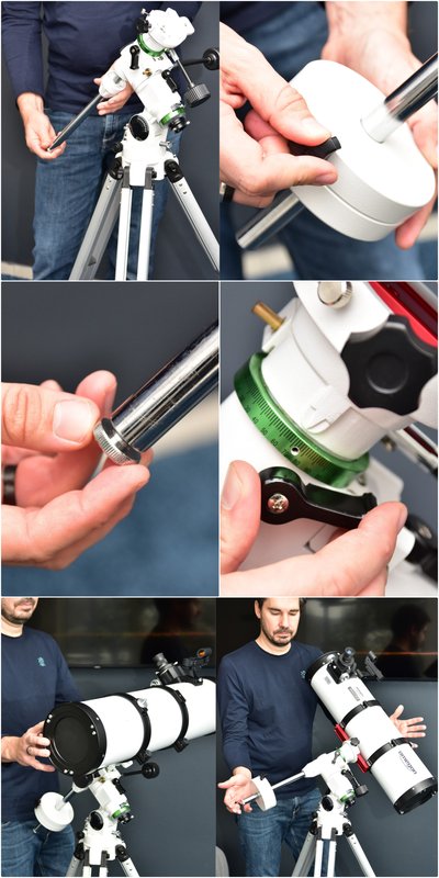 instalar correctamente una montura EQ tipo alemana