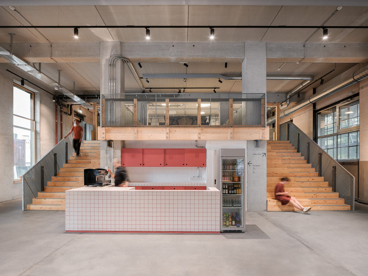 Sustainable office lighting at Impact Hub Berlin CRCLR House