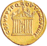 Glosario de monedas romanas. TEMPLO DE JUPITER OPTIMUS MAXIMUS O JUPITER CAPITOLINO. 10
