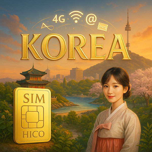 Sim 4G Hàn Quốc phủ sóng toàn quốc từ Hico