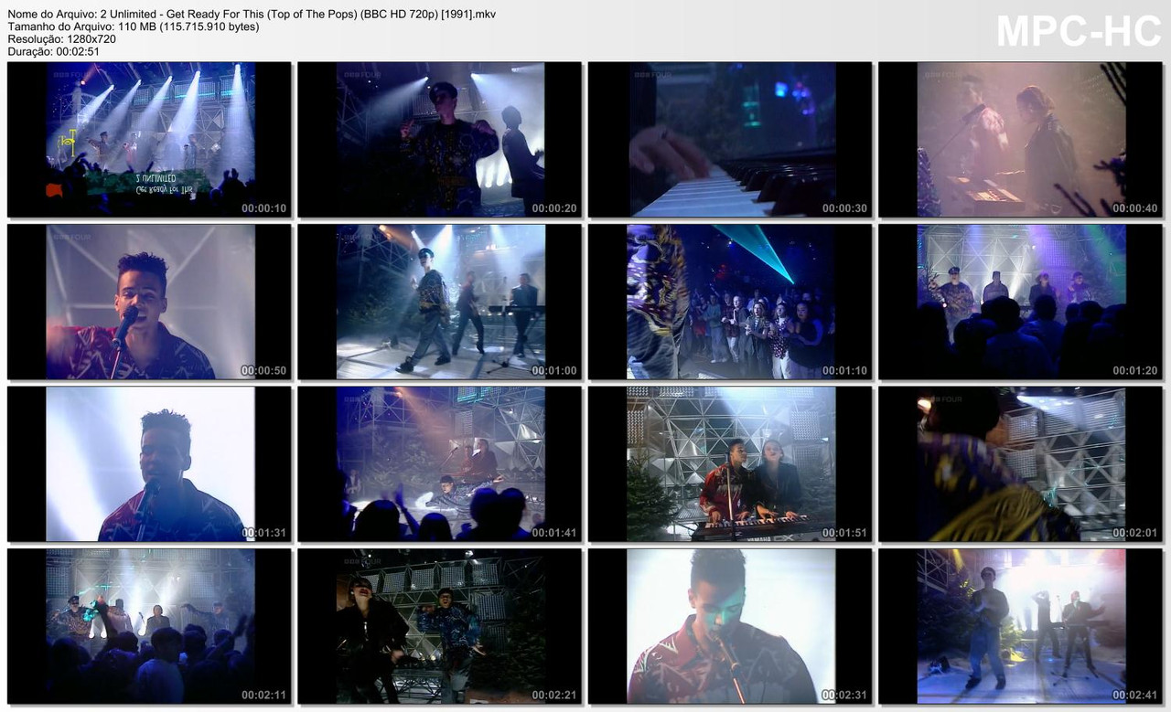2 Unlimited - Get Ready For This (Top of The Pops) (BBC HD 720p) [25.12.1991]