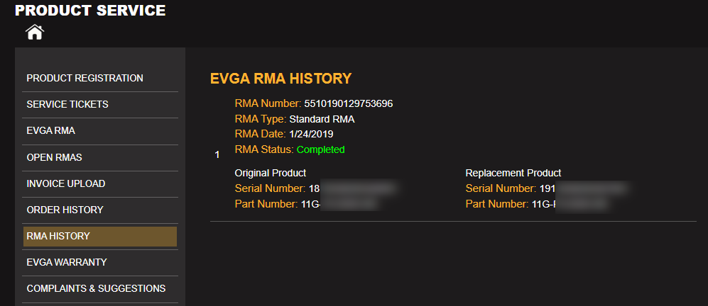 EVGA RMA2