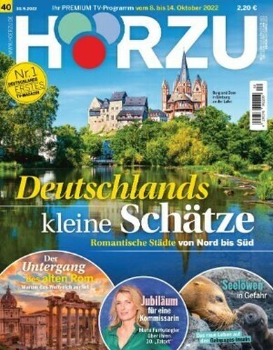 Cover: Hörzu Fernsehzeitschrift No 40 vom 30  September 2022