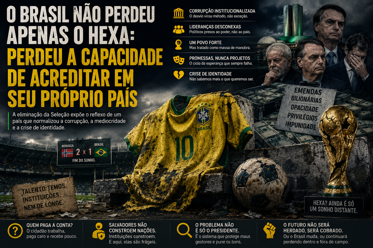 O sonho do hexa acabou? O Brasil caiu porque confundiu prudência com medo