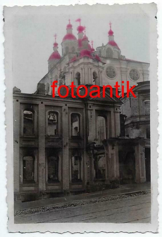 1 Ostfront wunderschöne orthodoxe russische Kirche coloriert Super