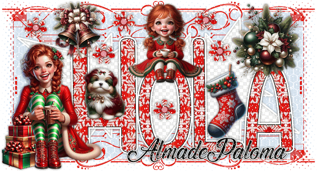 Hola Christmas Kids almadepaloma