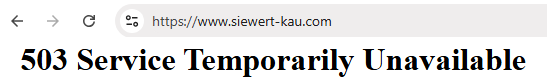 www.siewert-kau.com gestört