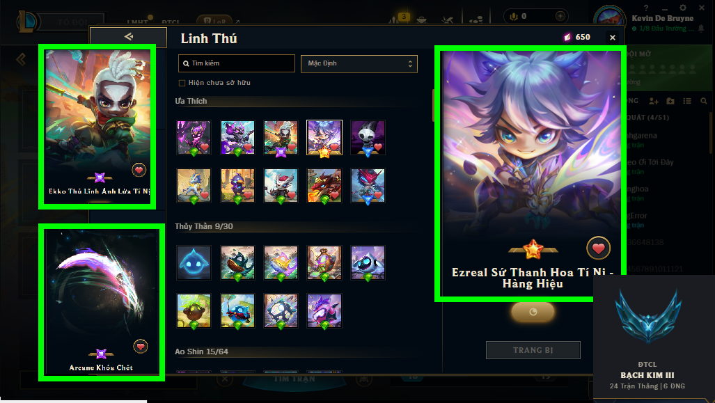 Acc DTCL # - Không Khung