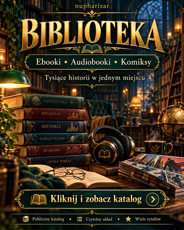 Biblioteka nupharizar - Ebooki, Audiobooki, Komiksy