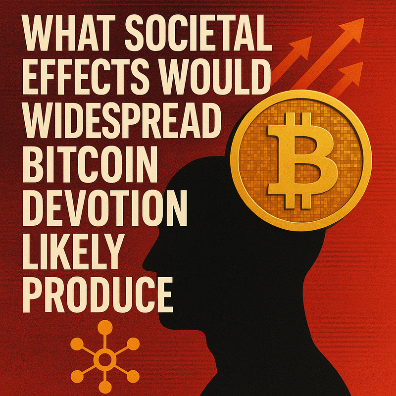 What societal effects would widespread Bitcoin devotion likely produce