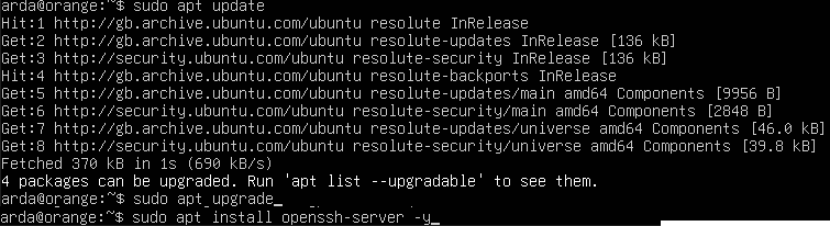Installing SSH