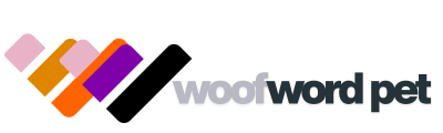 Woof Word Pet Logo