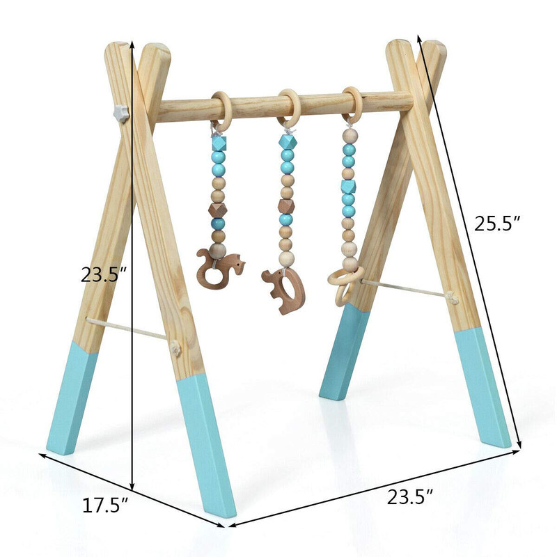 baby gym wooden frame