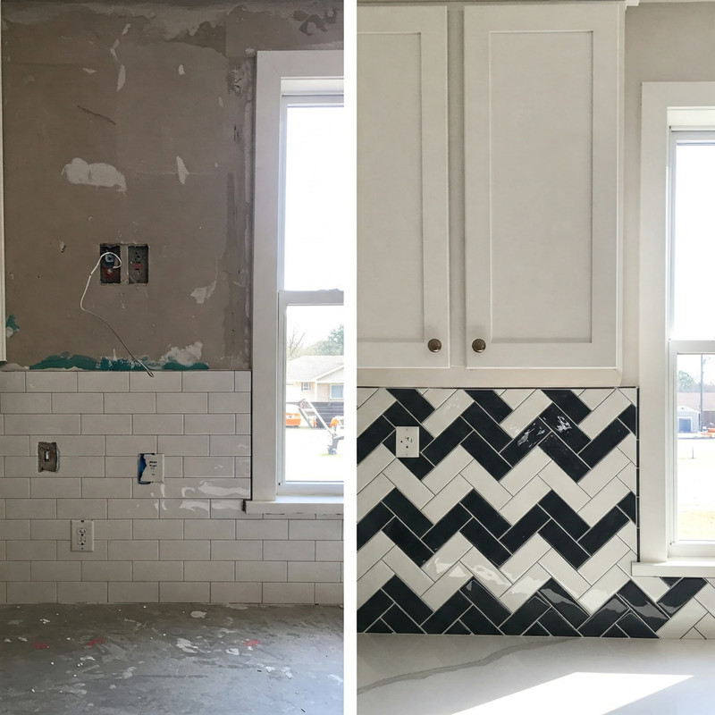 Kitchen tile backsplash 1