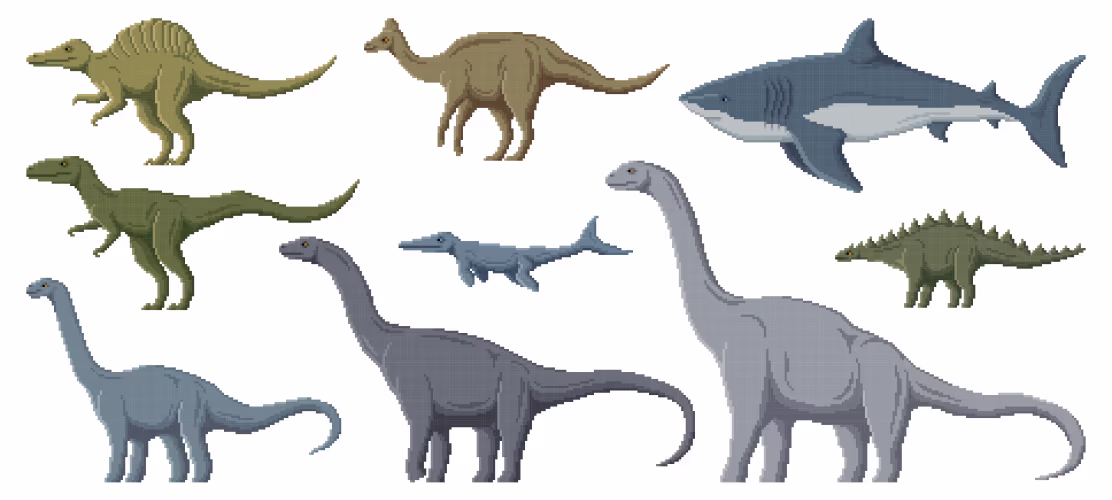 pixel-dinosaur-characters-8-bit-game-dino-animals-vector-47286619