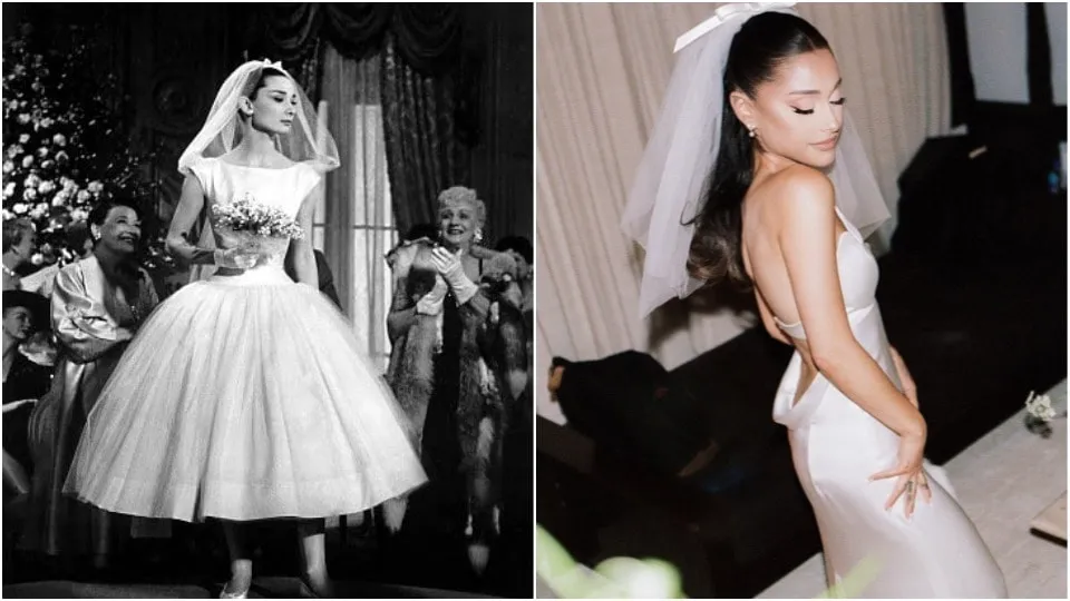 Comparing Ariana’s Dress to Other Celebrity Wedding Gowns