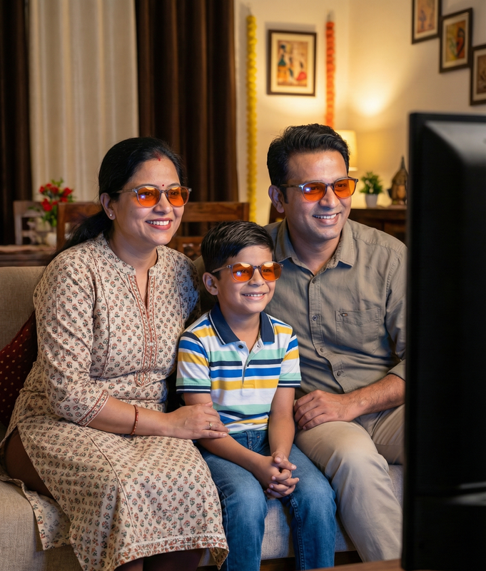 Happy family morning