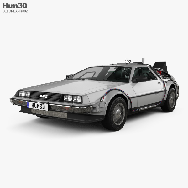 DeLorean DMC-12 (BTTF) 1981 3D model DeLorean DMC-12 (BTTF) 1981 3D model