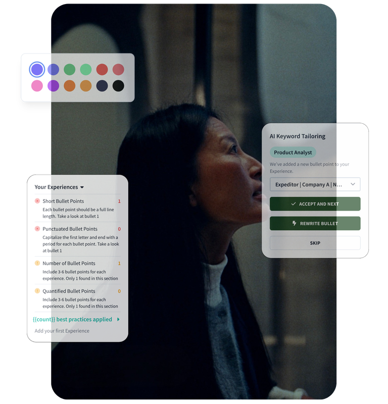 Two women posing at an office work area with warm color tones 1