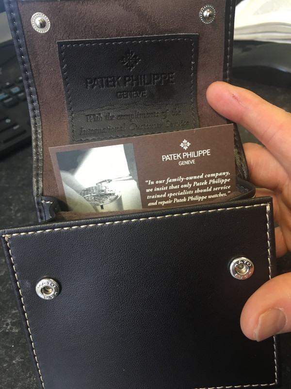 open Patek travel case