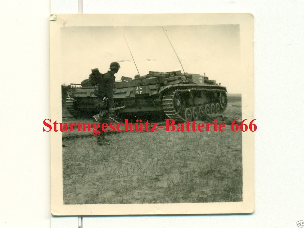 EINSATZ-FOTO - STURMGESCHÜTZ-BATTERIE 666
