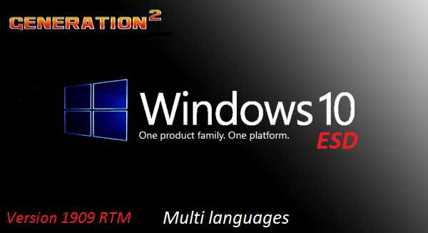 Windows 10 Pro Version 1909 19H2 RTM Build 18363.476 x64 3in1 OEM ESD Multilanguage - November 2019