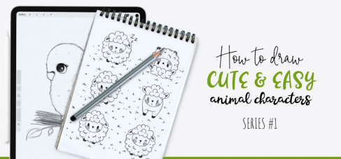 How to Draw Cute and Easy Animal Characters. Series 1. Outlining the Cute Factor