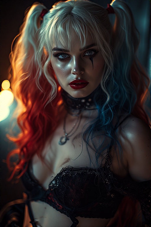 Harley-Quinn-in-black-Gothic-u-3