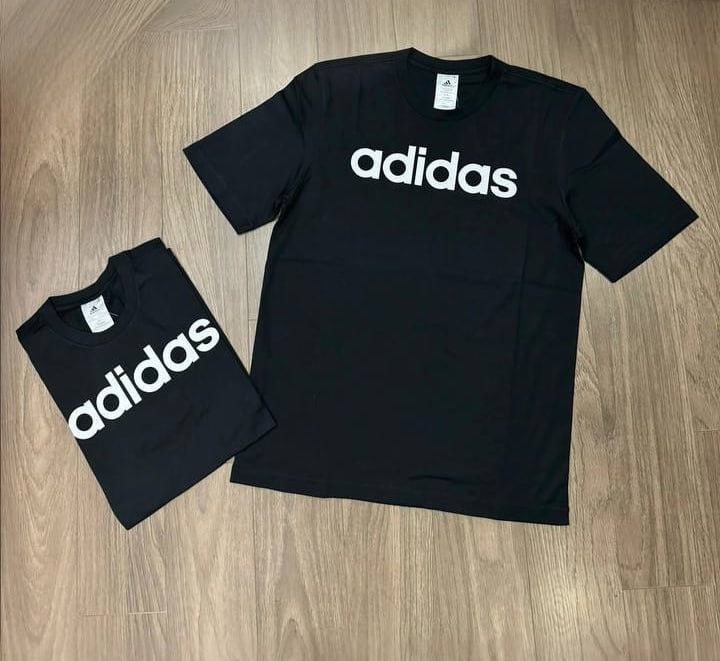 Camiseta Adidas Logo Linear Masculina – Preto