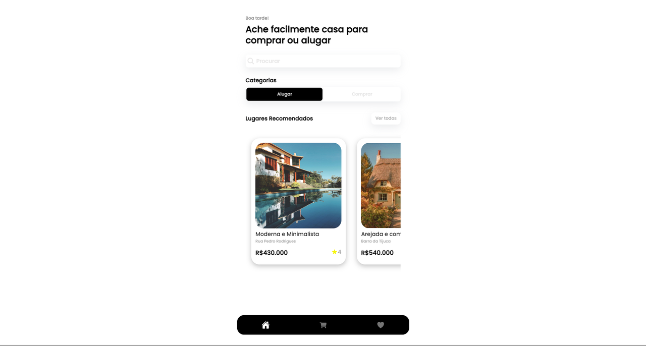 Aplicação de Compra e Aluguel