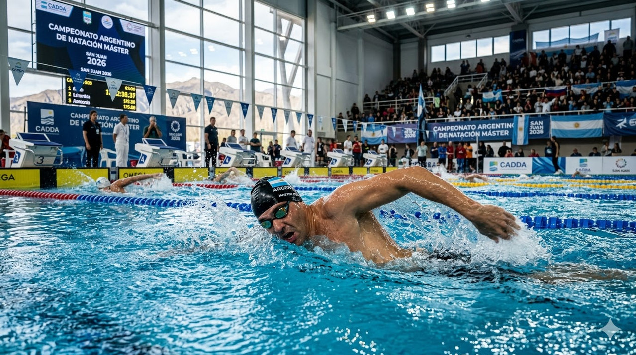 San Juan inaugura el Campeonato Argentino de Natación Máster 2026