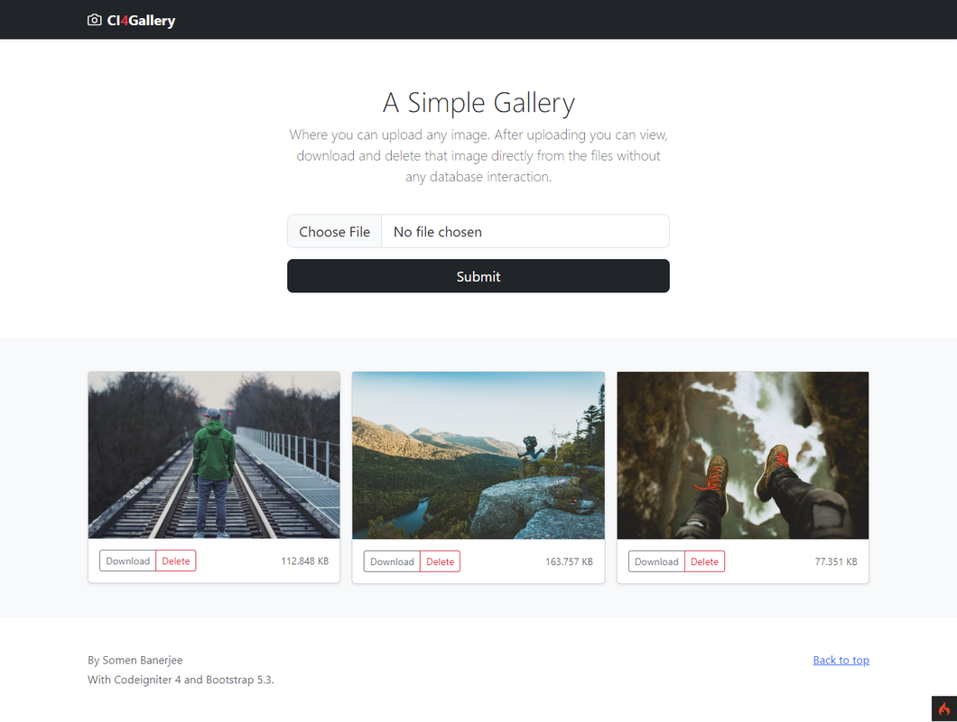 Codeigniter-4-Gallery