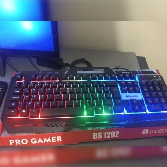 Teclado Gamer Semi Mecanico Bansontech Bs 1202 Com Fio Teclado Gamer Iluminado