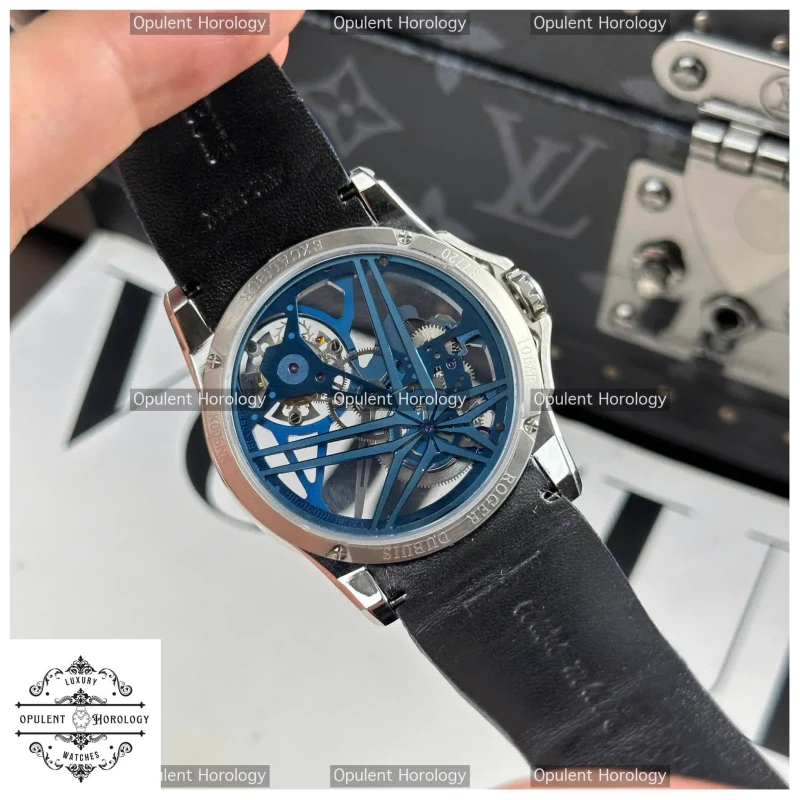 Roger Dubuis Excalibur Cobalt Blue RDDBEX0838 Replica - 42mm High-End Flying Tourbillon Timepiece - Super Clone
