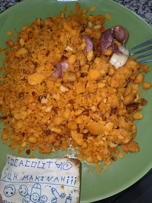 Tengo jambre pero no tengo ganas de jacer de comer.