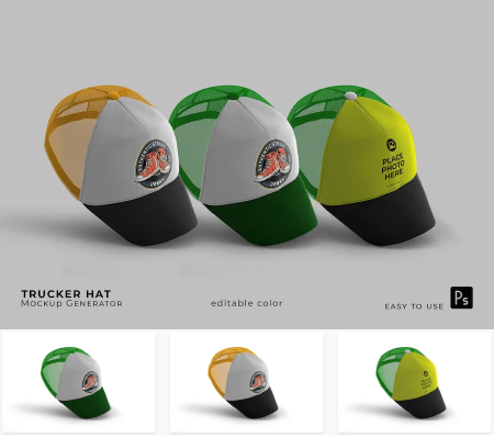 Trucker Cap Mockup Trucker Cap Mockup