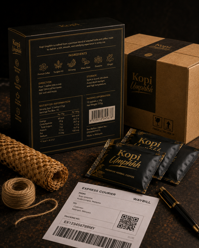 Kopi Umphhh Trust Packaging Delivery